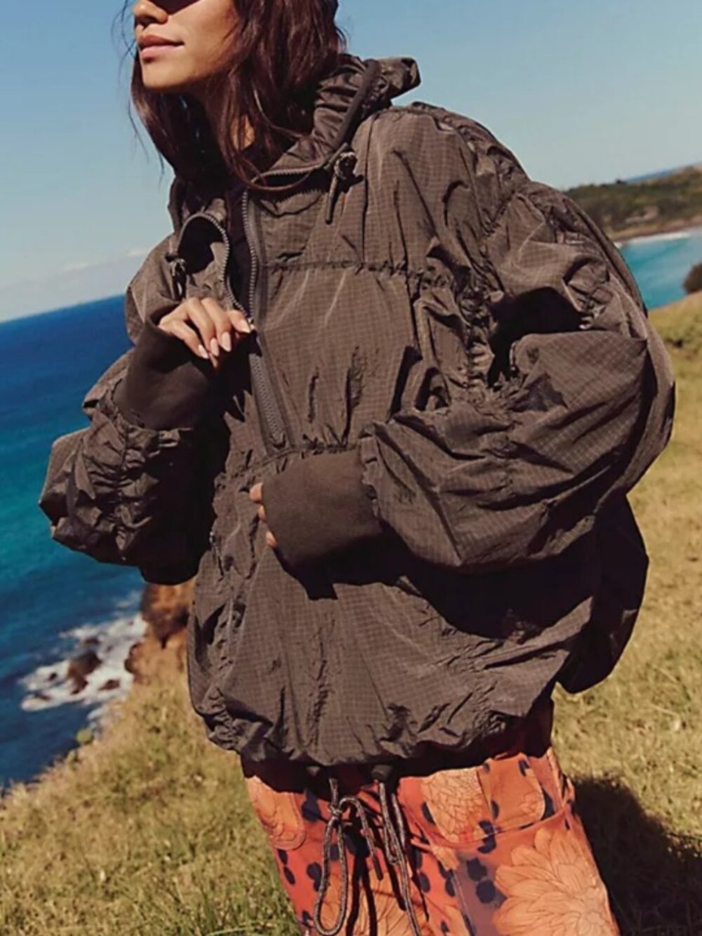 NWOT Free People Happy Camper Pullover Jacket